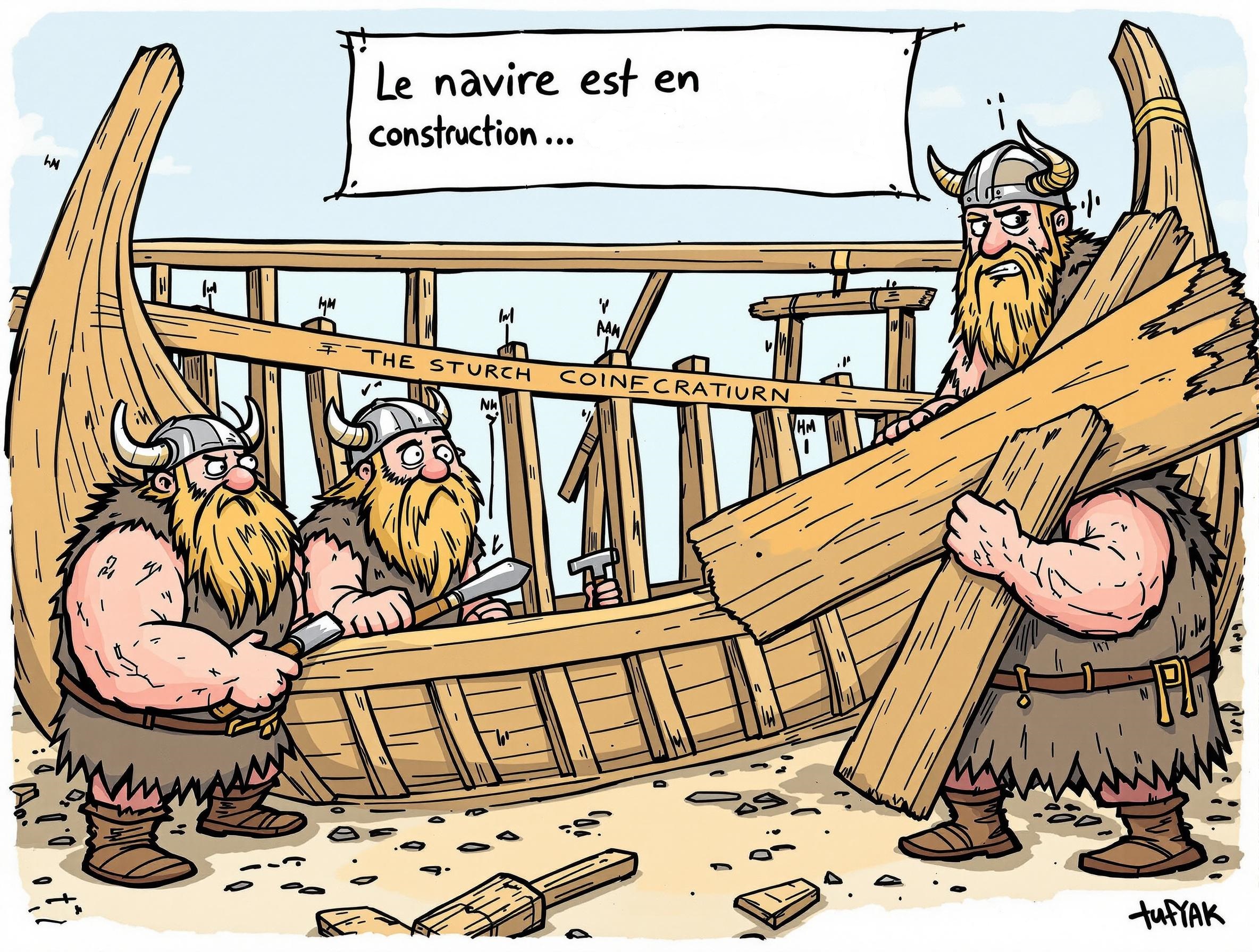 Chantier dessin humouristique
